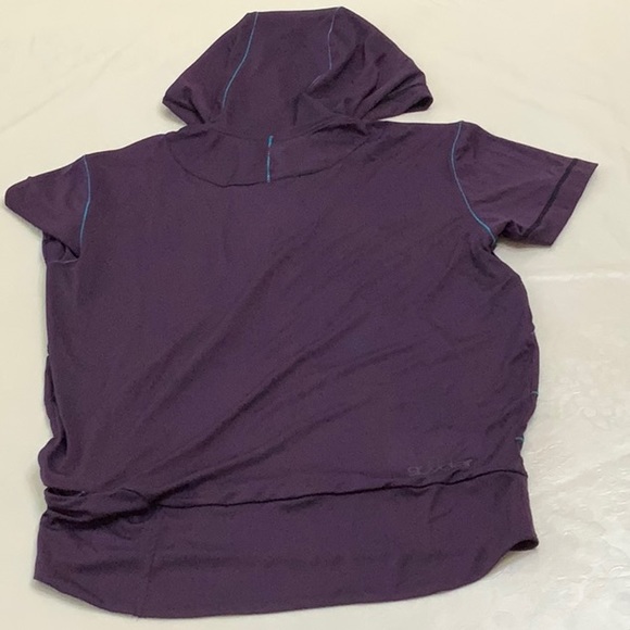 Spyder CYCLING HOODED top - Purple/Turq - Picture 4 of 13